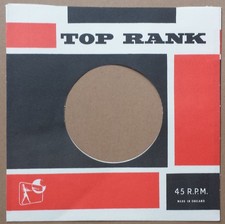 TOP RANK 60s UK REPRODUCTION RECORD SLEEVE PACK OF 10
