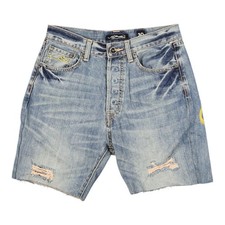 Ed hardy Shorts Mens 30 blue Denim Bermuda bu...