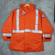 Bulwark Heavyweight FR Insulated Deluxe Parka Mens XXL Long Reflective Striping