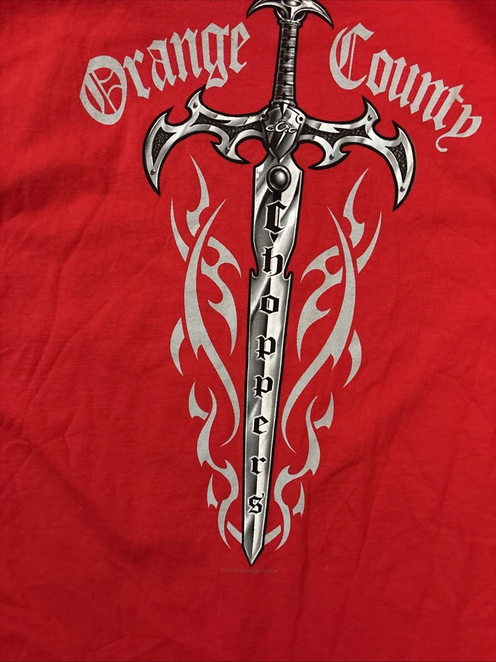 Camiseta De Colección Orange County Choppers XL Grande Roja Motocicleta Y2K Motociclista Grunge Foto 2 de 4