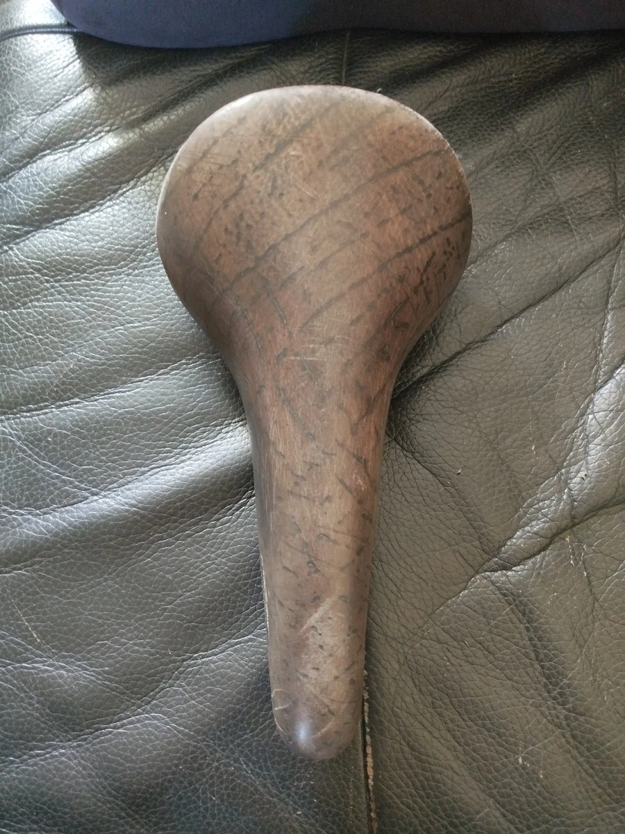 Un Selle Vintage San Marco Rolls Bici Marron Cuir