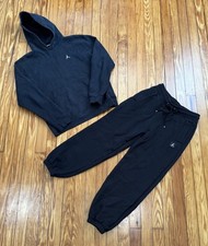 Air Jordan Essentials Men  s Sweatsuit Size Small Black Sweatshirt  Sweatpants