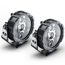 Round Led Work Light Bar Spot Flood Pods Suv Driving Truck Off Road Fog Lamps