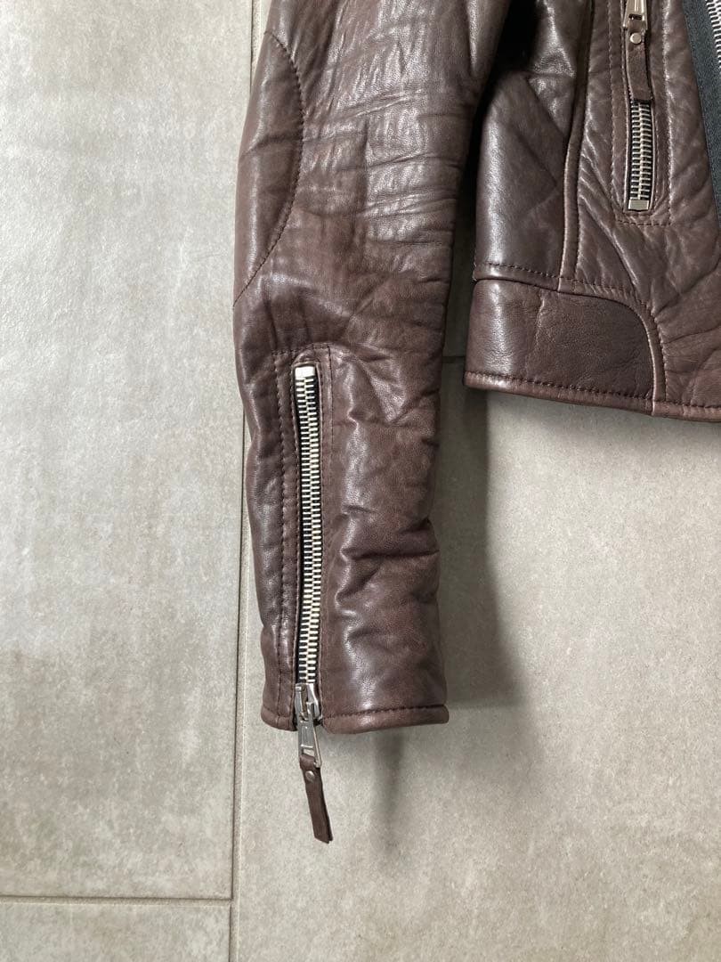 USED [BEAUTIFUL CONDITION] BALENCIAGA LEATHER JACKET RIDERS ACCEPTABLE thumbnail 6