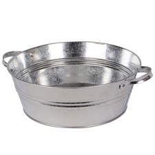 UNUS® Zinkwanne 12 Liter Miniteich Sektkühler Terrassenteich Pflanztopf