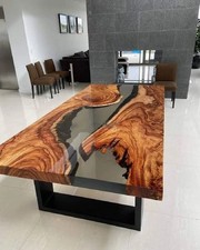 Custom Order, Clear Resin Dining Table