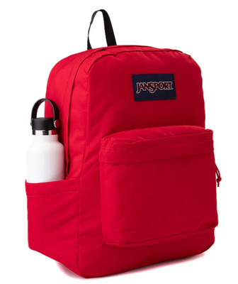 JANSPORT Superbreak PLUS Rucksack Red Tape Schulranzen Wasserflaschenfach 26L