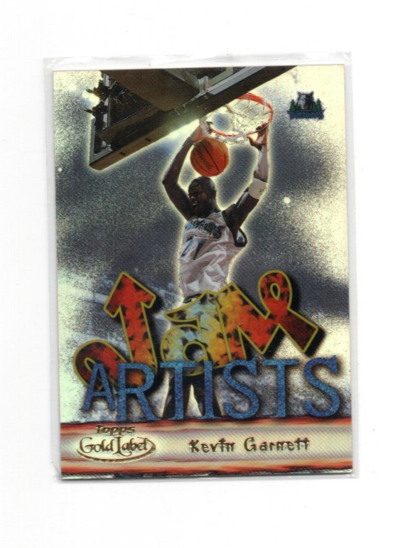 2000-01 Topps Gold Label Jam Artists #JA5 Kevin Garnett HOF