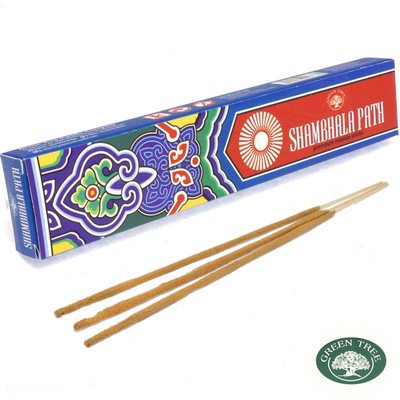 SHAMBALA PATH von Green Tree Natural Incense 1x 15g Agarbathi RäucherSTÄBCHEN