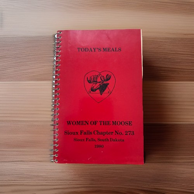 #ad Sioux Falls South Dakota SD Cookbook 1980 Women Moose Order Lodge Menu Cafe VTG $18.75
