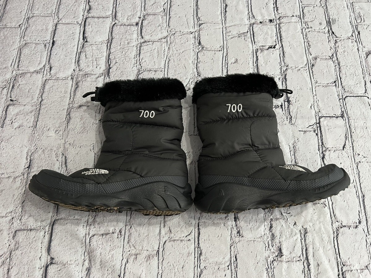 The North Face W Size 5 Nuptse Puffer Boots Women Black Quilted