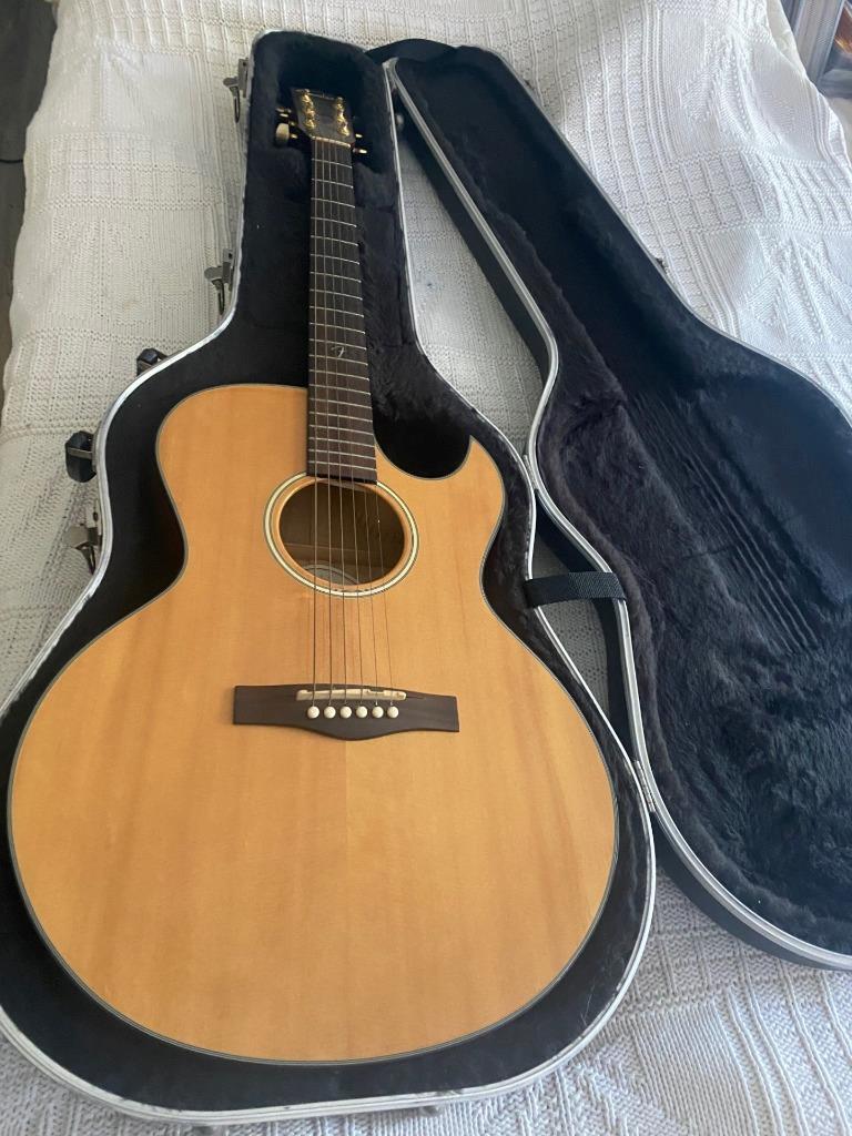 Fender GDC-200SCE Fender GDC 200SCE NAT Acoustic Guitar-Natural-SN