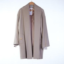 Mansfield Cashmere Blend Camel Mid-length Coat Uk Size 14