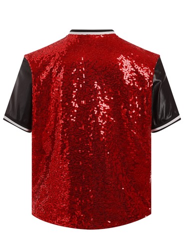 Kids Top Jazz Tops Performance T-shirt School Show Shirts Stage Uniform Dance - Picture 38 of 114