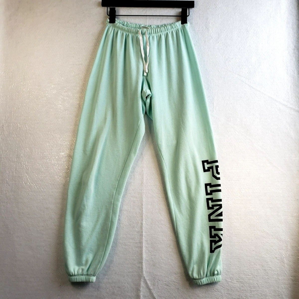 Victoria's Secret Pink Logo Classic Pant Sweatpants Women Size XS Sage  Green