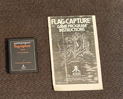 Flag Capture Atari 2600 videogame cartridge VCS Tested Manual retro fun game - Picture 1 of 2
