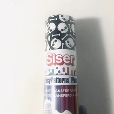 New Siser Easy Patterns Plus Heat Transfer Vinyl Mini Tossed Skulls  1 Roll