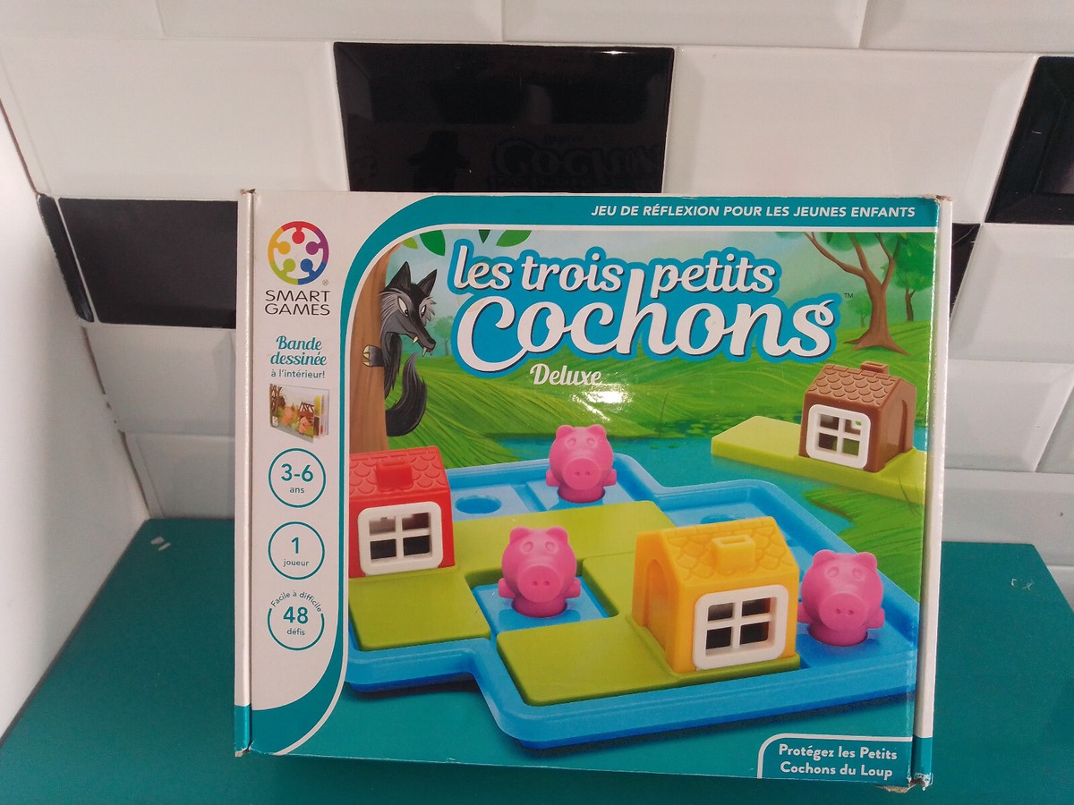 Jeu De Société Smart Games : Les Trois Petits Cochons Deluxe - Version Complète D'occasion