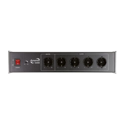 Dynavox HiFi-Steckdosenleiste X2000 silber mit Master-Slave und Phasenerkennung - Bild 3 von 5