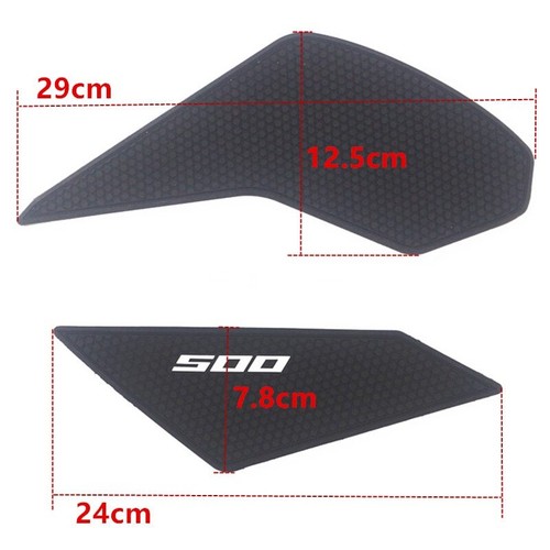 For HONDA CBR500R 2019-2022 anti-slip gas fuel tank pad knee grip traction side - Picture 2 of 8