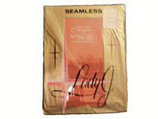 Vintage Seamless Micro Mesh Stockings Cinder Size 9 1/2
