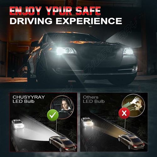 CHUSYYRAY H11 LED Headlight Kit Low Beam Bulbs Super Bright 6500K White 36000LM - Picture 12 of 12