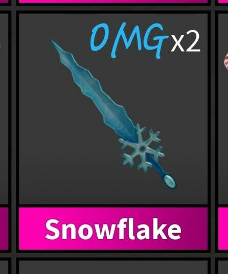 Roblox Murder Mystery 2 Mm2 godlys SNOWFLAKE