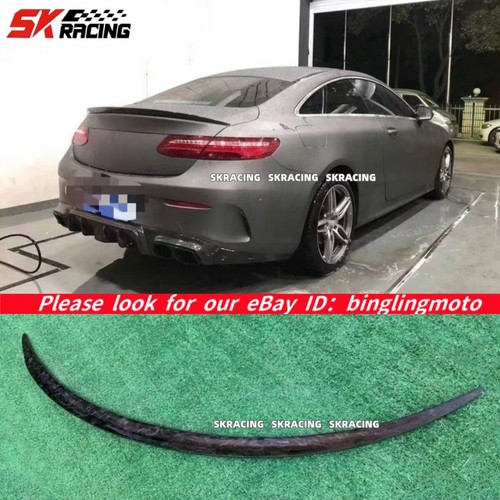 Carbon Fiber Rear Trunk Spoiler Wing For 17-23 Mercedes Benz W238 E-Class Coupe - Picture 2 of 14