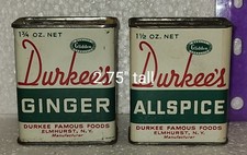 Vintage Durkees Allspice Ginger Spice Tin