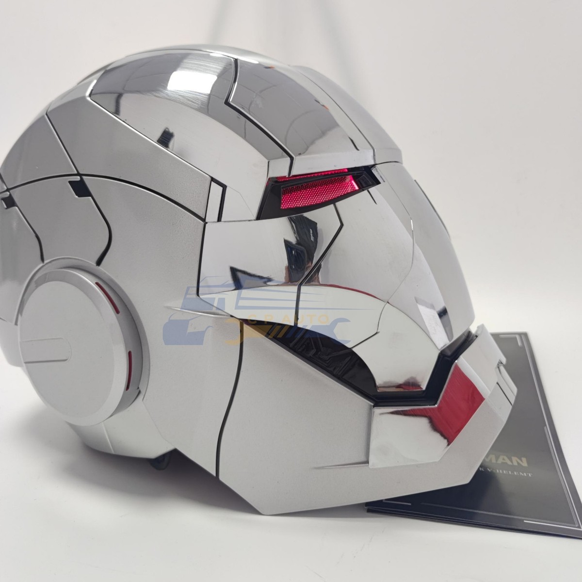 アイアンマン IRONMANMask アイアンマンヘルメット Silver Iron Man MK5 Helmet Mask Full Silver - Voice Activated