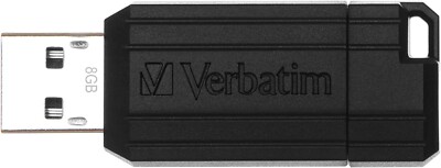 Verbatim 49064 32GB PinStripe USB 2.0 Flash Drive | Memory Stick | Pendrive   schwarz