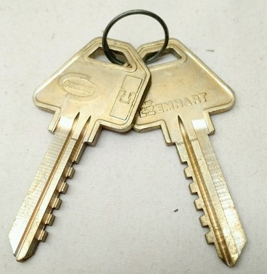 NEW Qty: 2 VINTAGE Corbin High Security EMHART 60-6Pin-90 blank key SOLID BRASS