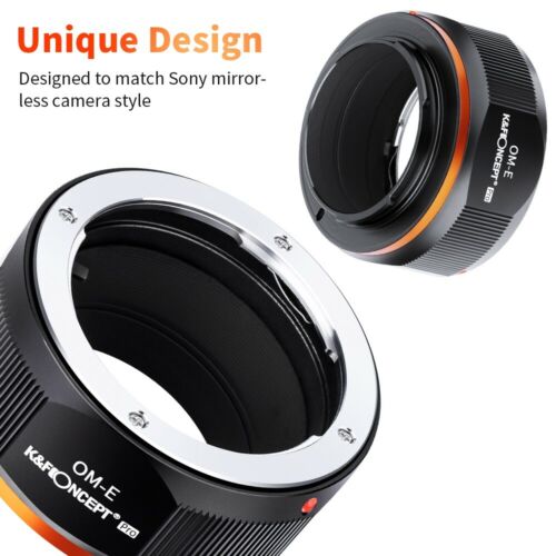 K&F CONCEPT OM-E per obiettivo Olympus OM a adattatore fotocamera Sony attacco E - Foto 4 di 8