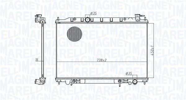 Magneti Marelli 350213179200 KüHler, MotorküHlung Passend FüR Nissan-image