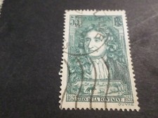 FRANCE 1938, timbre 397, JEAN DE LA FONTAINE, oblitéré,  VFSTAMP