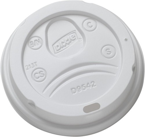 Dixie D9542W Dome Lid for 10/16 Ounce PerfecTouch 50 Count (Pack of 4), White