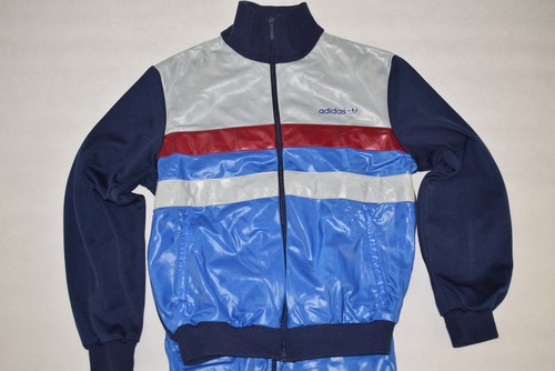 Adidas Trainings Anzug Track Jump Suit Sport Overall Nylon Glanz Vintage 80s S - Bild 3 von 11