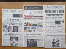 Bill & Ted Bogus Journey Newspaper Prop Collection - Wyld Stallyns