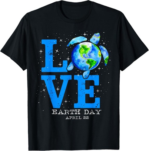 Earth Day 2025 Save Sea Turtle The Planet Restore Earth T-Shirt