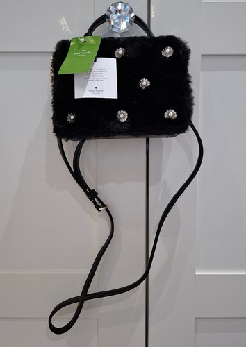 Kate Spade Black Embellished Cedar Road Crossbody/ Top handle Bag New with Tags! - Picture 10 of 19