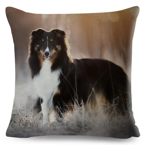Shetland Sheepdog Cute Pet Animal Dog Printed Pillowcase Decor Cushion Cover - Picture 19 of 42