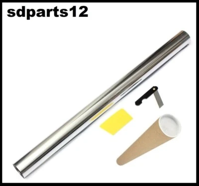 Film Solaire Teinté Argent Chrome de Qualité Premium 3m x 50cm Miroir 35% VLT