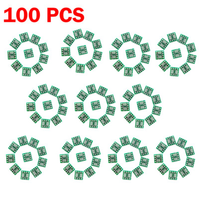 100pcs Lead free so/msop/tssop/soic/sop8 to dip8 Broad body Narrow body PCB 8pin
