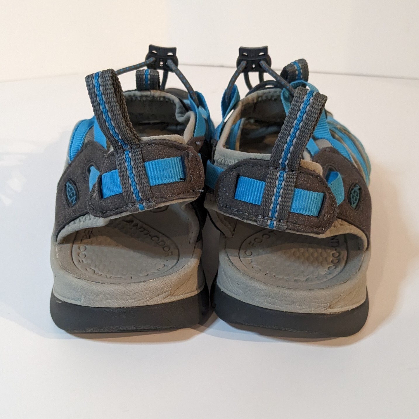 Sandalo KEEN Whisper donna taglia 10 blu grigio escursionismo sport punta chiusa scarpe da acqua