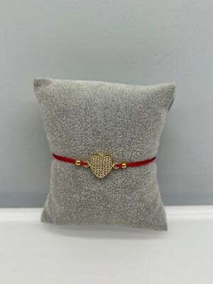 Heart Zirconia Red String Adjustable