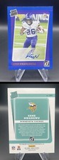 2021 Donruss #285 Kene Nwangwu Blue Rated Rookie RC Auto Vikings
