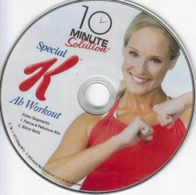 10 Minute Solution Special K Ab Workout DVD VIDEO FITNESS bikini
