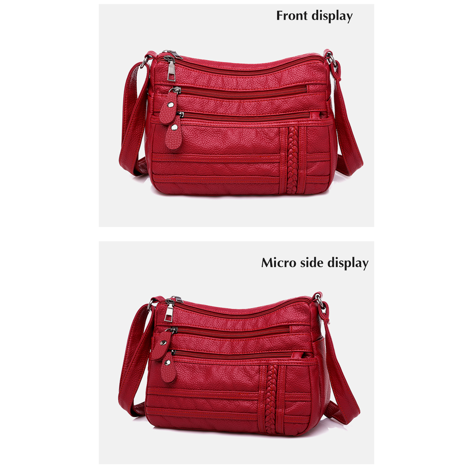 Ladies Cross Body Messenger Bag Women Shoulder Over Bags Handbags Soft