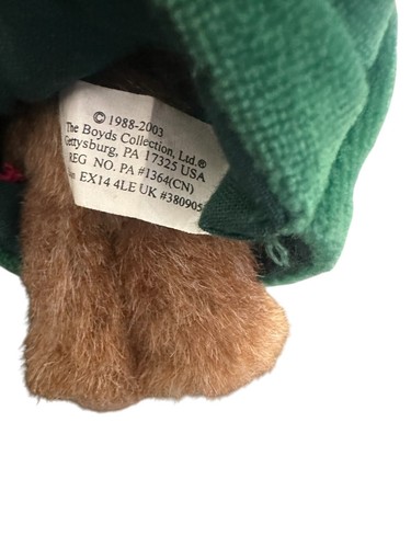 Vintage Boyds Bears Frasier Weihnachtsbaum Kopf Bohnensammlung Plüsch Ornament 6 Zoll - Bild 4 von 6