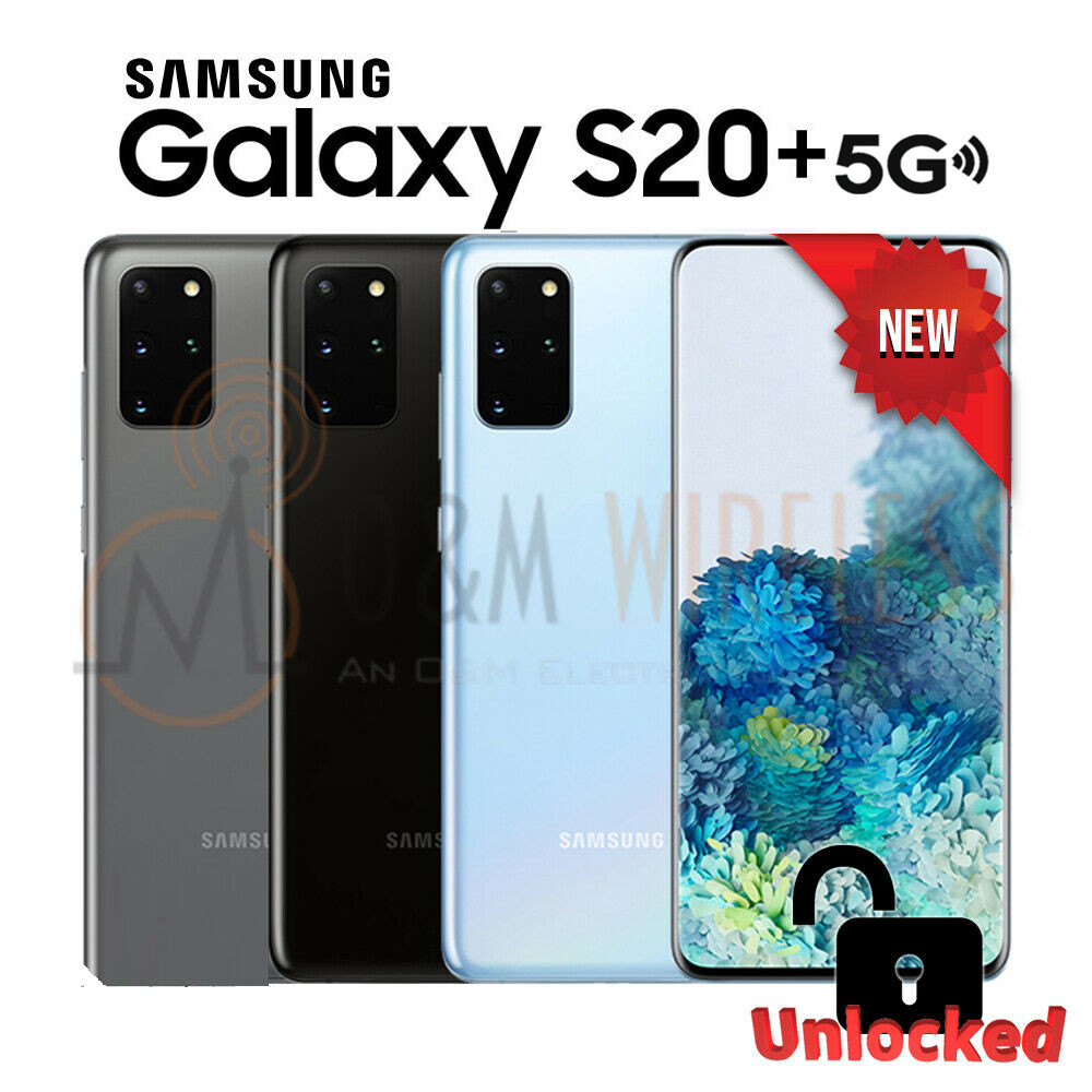 NEW Samsung Galaxy S20+ Plus 5G SM-G986U1 FACTORY UNLOCKED 128GB